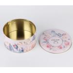 Custom Round Cannaburst Tin With Removable Lid Metal Tin Can Packaging
