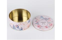 China Custom Round Cannaburst Tin With Removable Lid Metal Tin Can Packaging supplier