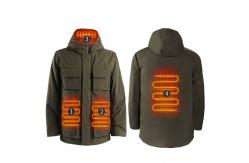 China Electric Rechargeable Heated Clothes Heated Jacket For Men With Battery Pack supplier