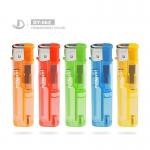 DY--062 Transparent Disposable Plastic Slim Gas Lighter With US for sale