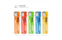China DY--062 Transparent Disposable Plastic Slim Gas Lighter With US supplier