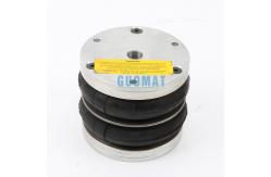 China Dunlop Double Convoluted Air Spring 4 1/2X2 Rubber Bellow with Aluminum Plate supplier
