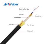 TTI Fiber Factory Wholesale 1 Core GJYFJH03 G657A Black Low Smoke Zero Halogen Flexible Optical Fiber Cable for sale