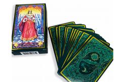 China Customized Gold Foil 350gsm Coated Paper Tarot Cards 70x120mm With Tuck Box supplier