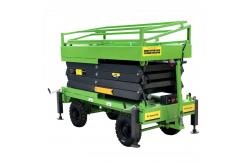 China Manual Pushing Mobile Scissor Lift 14 Meters Aerial Work Platform supplier