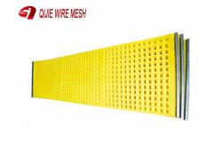 China Modular Tensioned Polyurethane Screen Panels Steel Frame Hooked Transverse And Longitudinal supplier