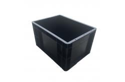 China Black ESD Circulation Box Antistatic Storage Crate Bin Box supplier