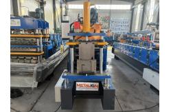 China Automatic Steel Metal Rain Omega Type Water Gutter Production Machine Roof Gutter Making Machine supplier