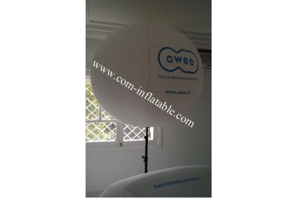 led lighted tripod balloon for public, inflatable stand balloon with customized logo