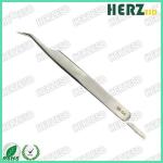 Smooth Lines Electrostatic Discharge Tools Not Easy Deformation Curved Tips Tweezers for sale