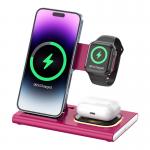 OEM / ODM Foldable 3 In 1 Wireless Charger For Phone Watch Earphone for sale