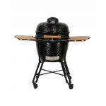 Manual Charcoal Kamado Barbecue Grill 24 Inch Stainless Steel for sale