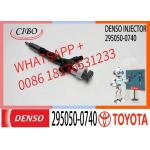 Diesel Fuel Injector 295050-0740 295050-0620 23670-30420 for Toyota 1KD 1KD-FTV 3.0L D-4D 200 Dutro Euro 4 Engine for sale