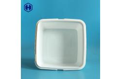 China Microwavable Small Square Plastic Containers Heat Resistant Printing supplier