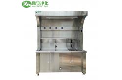 China Laboratory 304 Stainless Steel Hand Wash Sink Multifunction Table Sampling With Stretchable Faucet supplier