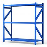 Three Layers Medium Duty Wide Span Shelving / 500 Kg Metal Storage Shelves for sale