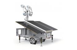China Portable Solar Powered Floodlight Lighting Trailers For Orchard Lighting supplier