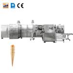 Gas Consuming 9-10 Kg/Hour Automatic Barquillo Cone Production Line With 55 Baking Plates for sale