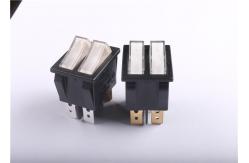 China Anti Tip Dual Rocker Switch 16A AC250V DC125V Boat Shaped Long Electrical Life supplier