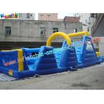 Outdoor Durable Inflatables PVC Interactive Obstacle Course Tunnels Games With Customized for sale
