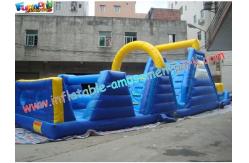 China Outdoor Durable Inflatables PVC Interactive Obstacle Course Tunnels Games With Customized supplier