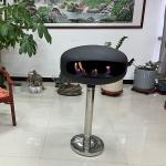 Black With Silver Ethanol Alcohol Fireplace Manual Ignition Long Lasting