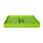 Standard Size Green Collapsible Plastic Containers / Foldable Plastic Box
