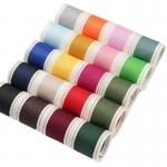Stitched Edge Polyester Ribbon 6mm-40mm Poly Ribbon Rolls Green Red for sale