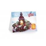 3D 12x17cm Greeting Card Lenticular Printing Services  With Customized X-mas Images