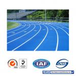 High Elasticity Blue Red 13mm Artificial Running Track Fadeless
