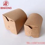 Stackable Recycle Paper 45oz Kraft Takeaway Boxes for sale