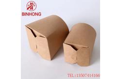 China Stackable Recycle Paper 45oz Kraft Takeaway Boxes supplier