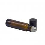 Cosmetic Frosted Amber 10ml Empty Roll On Bottles for sale