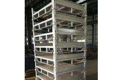 China Rigid Collapsible Wire Container With Dual Drop Gate Stackable 3 High supplier