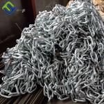 Offshore Oil Platform Mooring Anchor Chain Welded Electric Galvanized for sale
