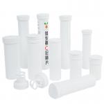 Industrial Supplements PP Effervescent Tablets Tubes with Custom Logo and Cap for sale
