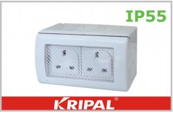 China BS Standard 13A IP55 British Socket , Waterproof 3 Flat Pin Socket supplier
