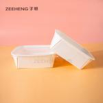 750ml Rectangle Take Away Bowl Kraft Paper Food Container for sale