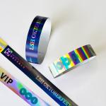 Customized Event Wristband Shiny Bracelet Laser Glitter Party Activity Wristband For Adult Kids for sale