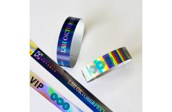 China Disposable Adjustable Neon Rainbow Laser Glitter Festival Bracelets For Unisex Event Concert supplier