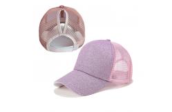 China Elegant Design Custom Glitter Trucker Hat , Beautiful Womens Trucker Cap supplier
