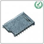 2.5mm Pitch 2.8H 9pin SD Memory Card PCB SMT Type Connector Push Pull Type for sale