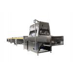 Automatic Biscuit Coating Wafer Snack Food Chocolate Enrobing Machine With Cooling Tunnel for sale