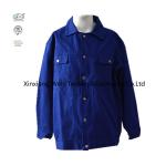 Navy Blue Cotton Long Sleeve NFPA2112 Fire Retardant Shirts for sale