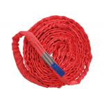 Red 5T Endless Polyester Round Sling Oxidation Resistance With Blue Label for sale