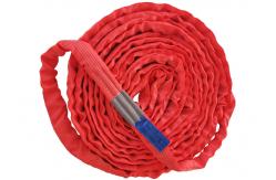 China Red 5T Endless Polyester Round Sling Oxidation Resistance With Blue Label supplier