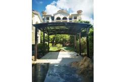 China Rectangular Polycarbonate carport Awning with UV Protection Create Perfect Outdoor Space supplier