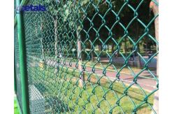 China Galvanized Chain Link Mesh Fence With PVC Coated For Residential And Commercial supplier