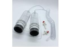 China PP PVC Medrad Ct Syringes Dual Head 200ml With Check Valve supplier