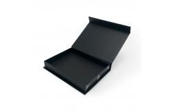 China Full Black Electronics Cardboard Box CDR Custom Book Style For Gift supplier